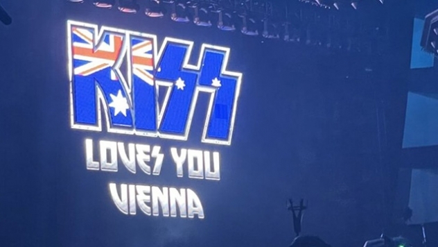 KISS развяват знамето на Австралия на концерта си в Австрия